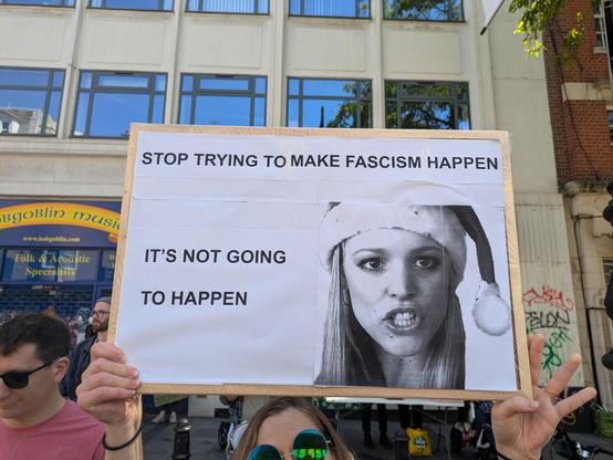 Mean girls sign - stop trying to make fascism happen. It's not going to happen.