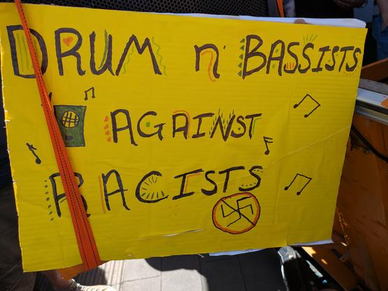 Drum and bassists against racists